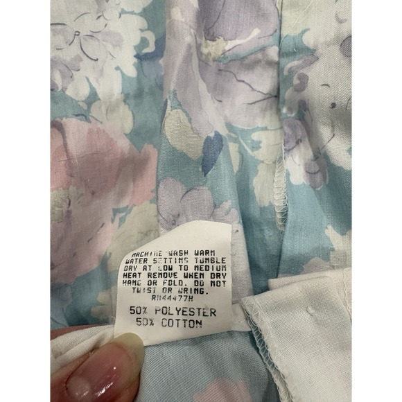 Vtg Girls Toddler Floral Lace Dress 3t Puff Sleeve Pastel Cottagecore Praire - Picture 6 of 7